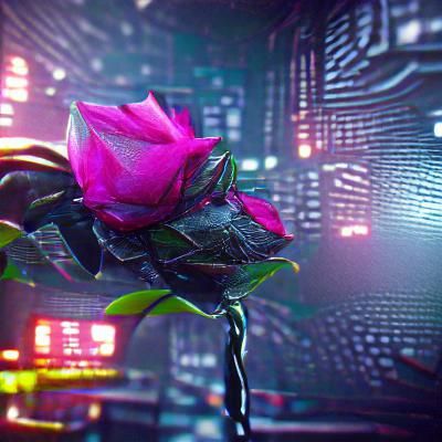 Cyberpunk Rose in 8K Resolution