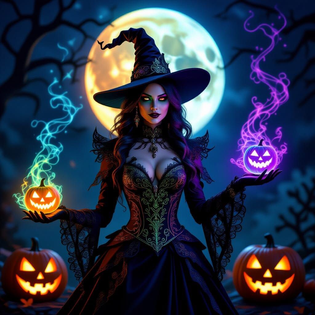 Filigree Witch Duality on Halloween Night