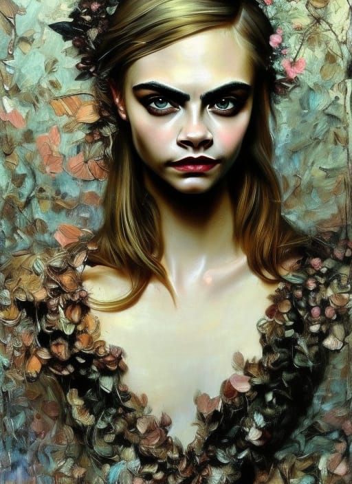 Romantic Oil Painting Portrait of a Woman