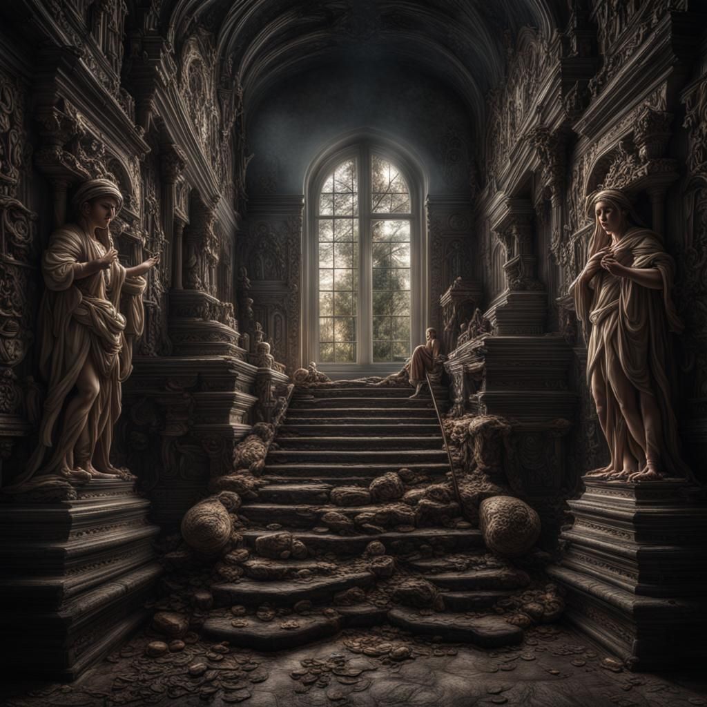 Hyperrealistic Reincarnation Scene in HDR