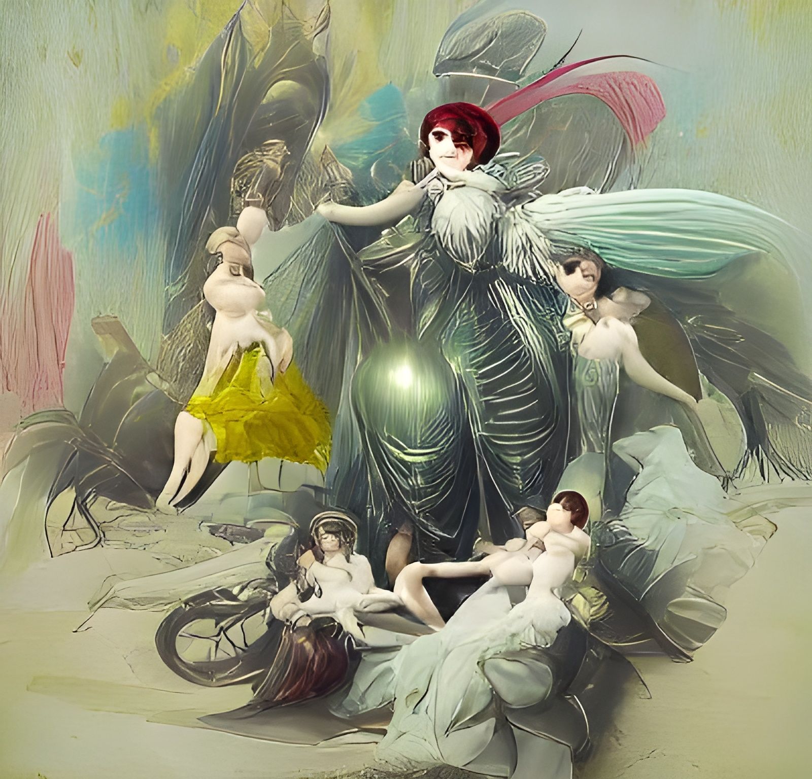 Victorian Pixies in Art Deco Style