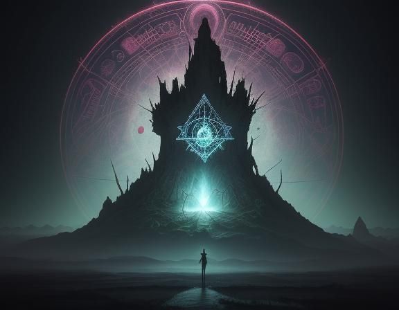 Surreal Dystopian Hellscape in Abstract Realism