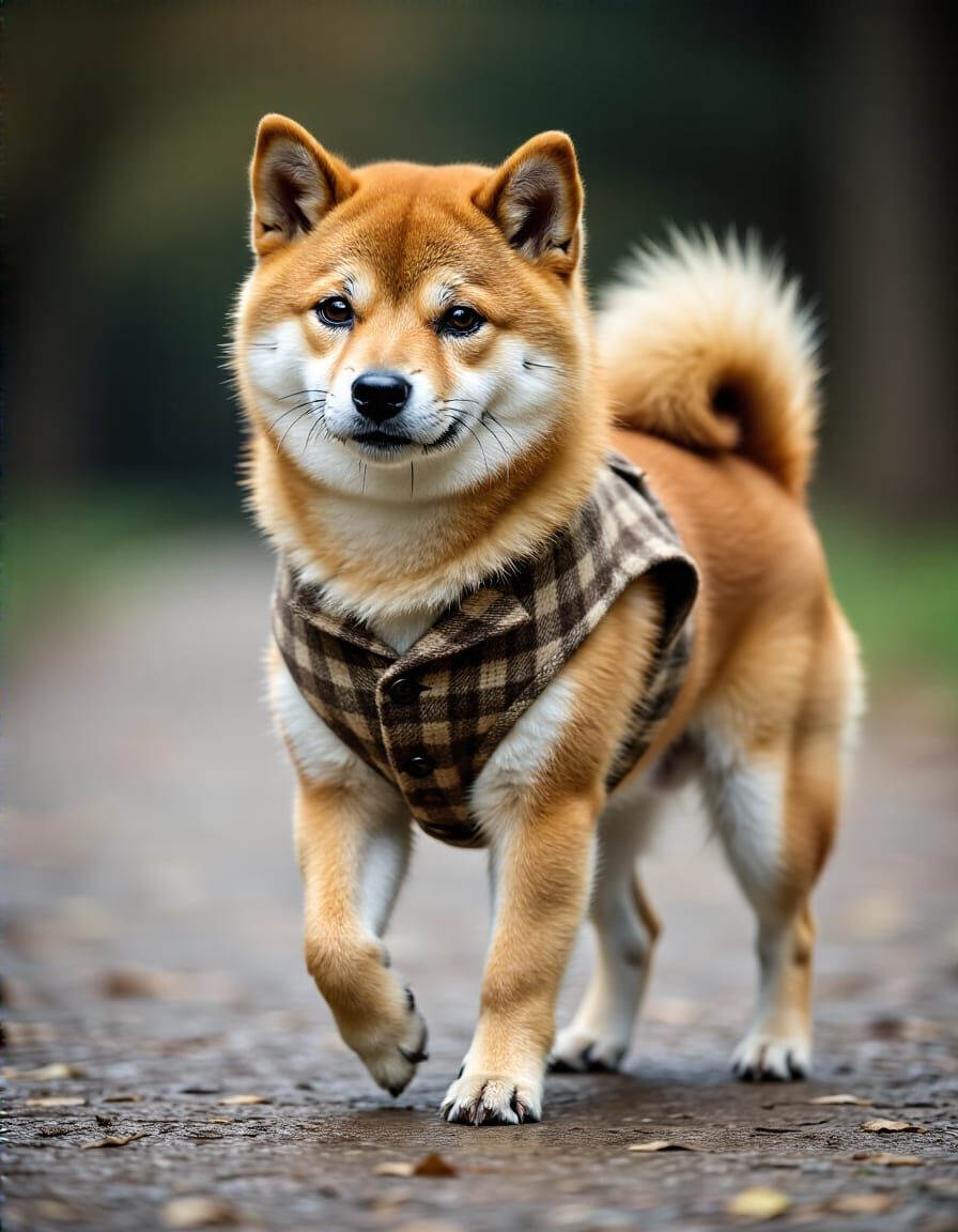 Refined British Shiba Inu: Aristocratic Canine Elegance