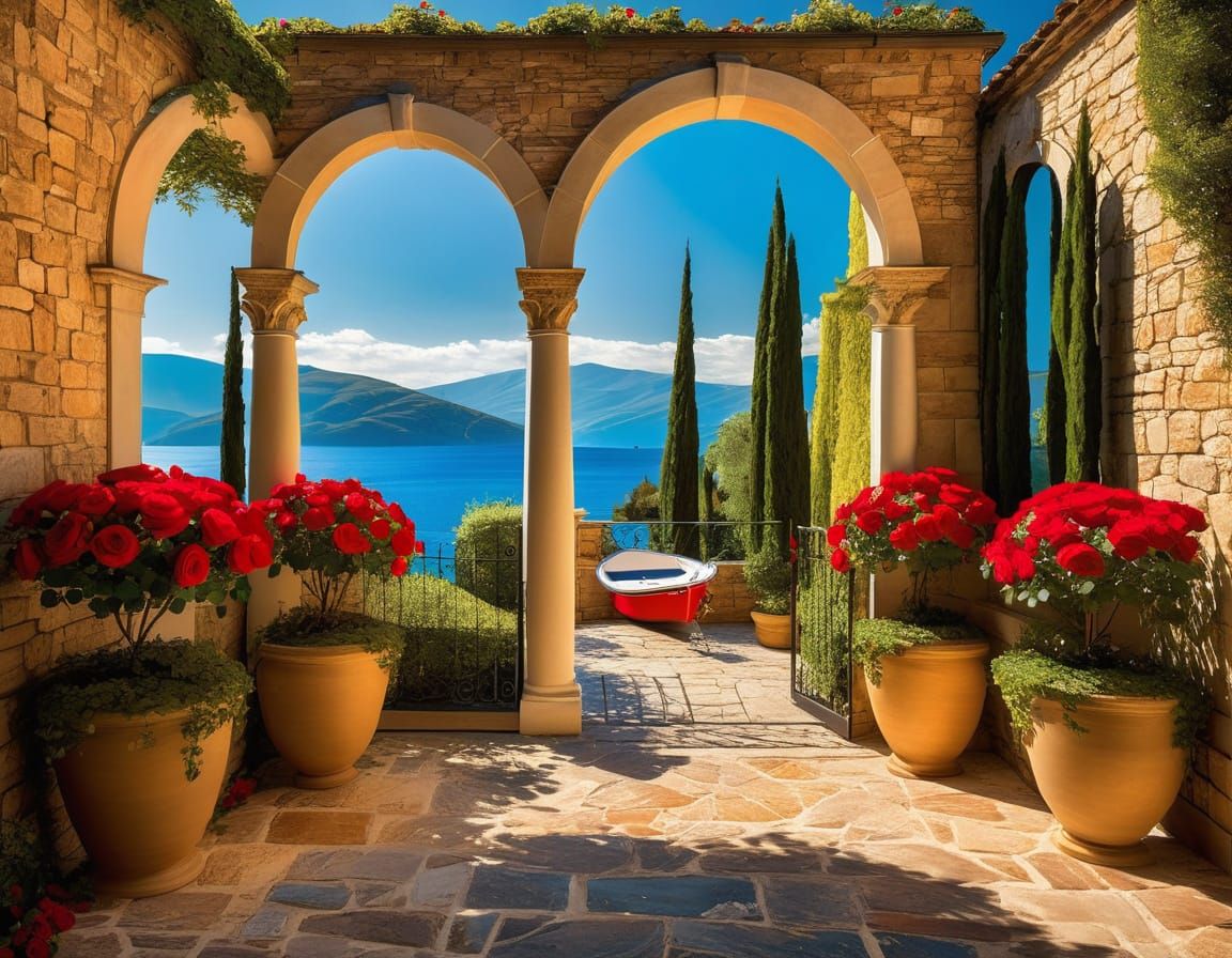 Luxurious Italian Villa with Lake and Mountains