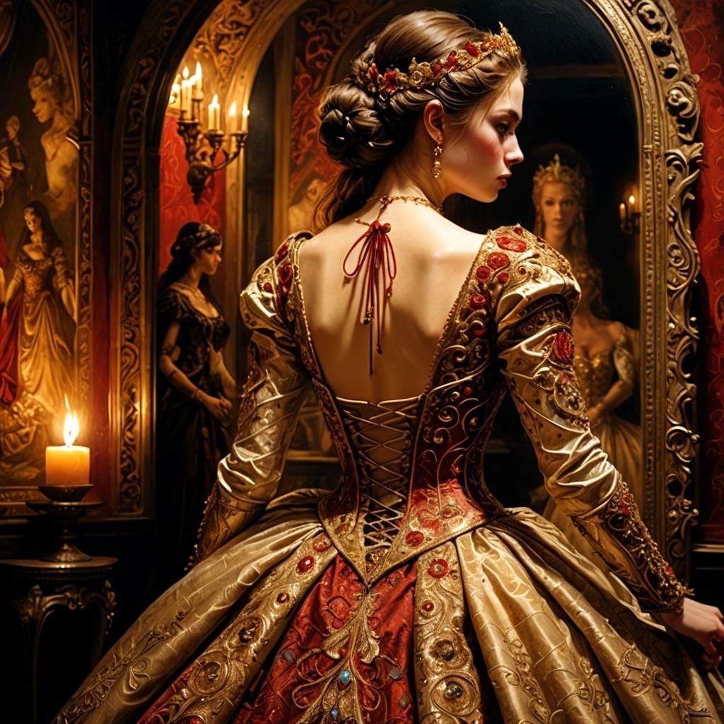 Venetian Princess in Decadent Fantasy Style