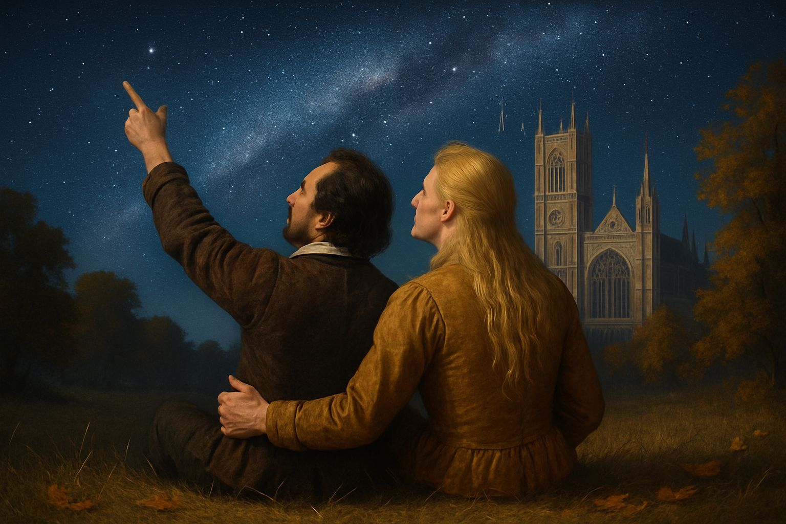 Shakespeare and Southampton Stargazing on Autumn Evening