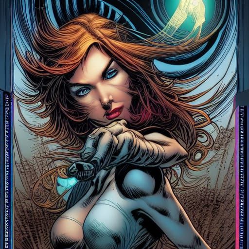 Photographer in Comic Book Art Style