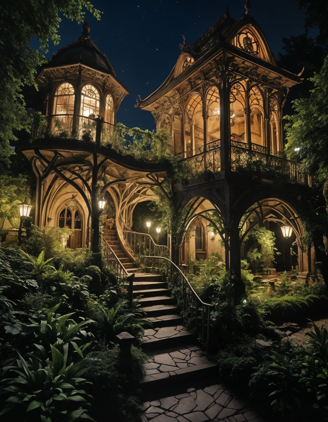 Ethereal Moonlit Grove Sanctuary