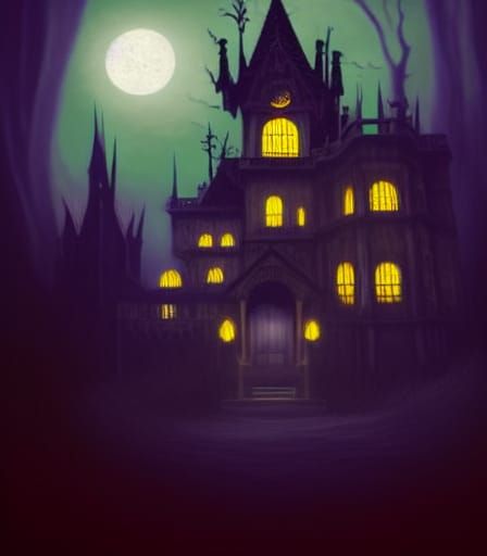 Haunted Victorian Palace: Hyperrealistic Halloween Horror