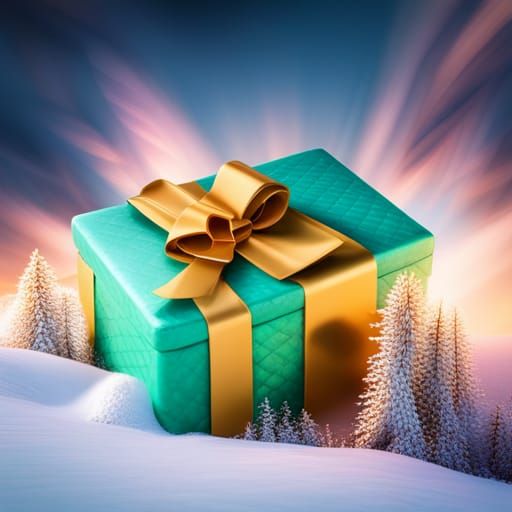 A wrapped birthday gift