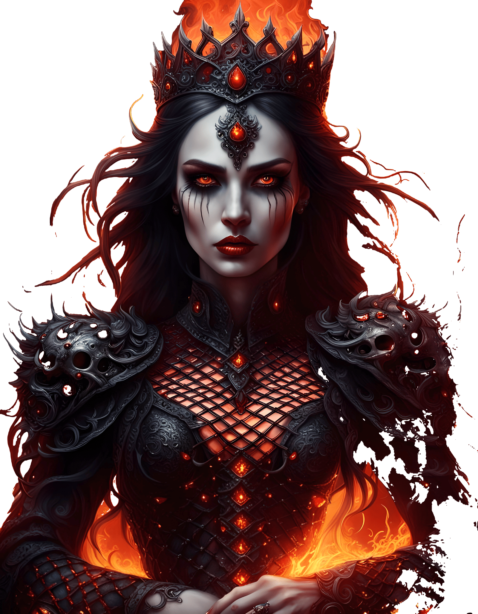 A Princess of modern world guarding the gates of hell