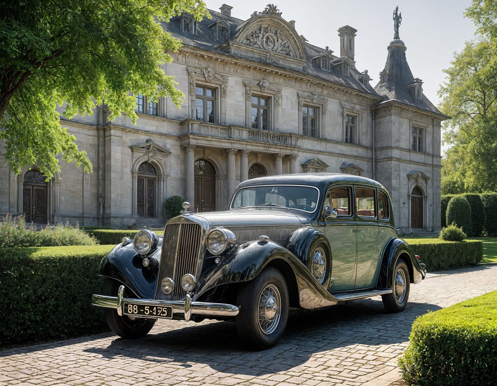 Grand Neoclassical Mansion with Art Deco Accents