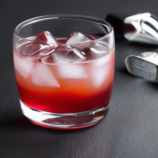 Exquisite Cocktail with Brandied Cherry: Stock Photo