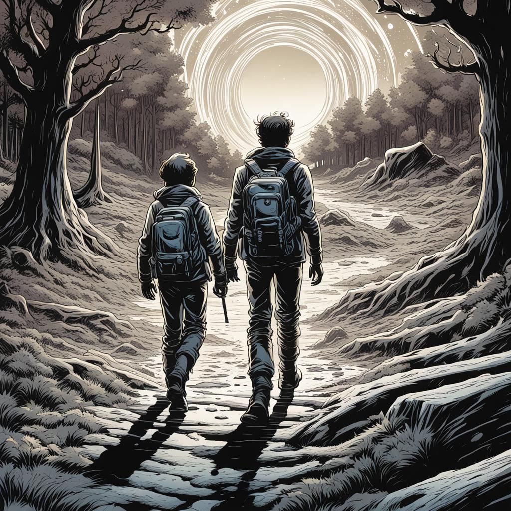 Hansel and Gretel Moonwalk: Comic Book Art