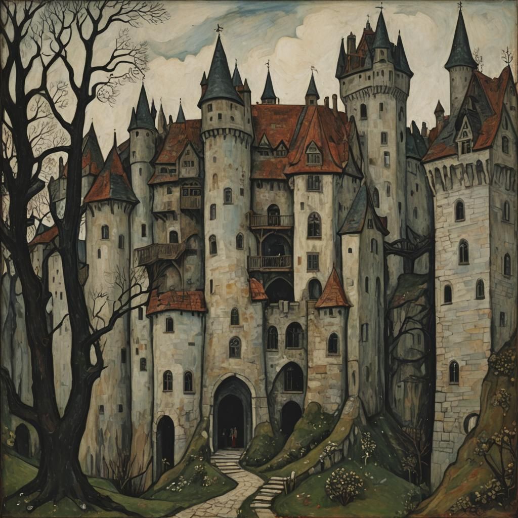 Gormenghast: Expressionist Castle Towers