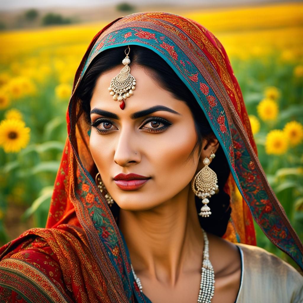 Pakistani Woman- Rural/Farm life in the province of Sindh, Pakistan
