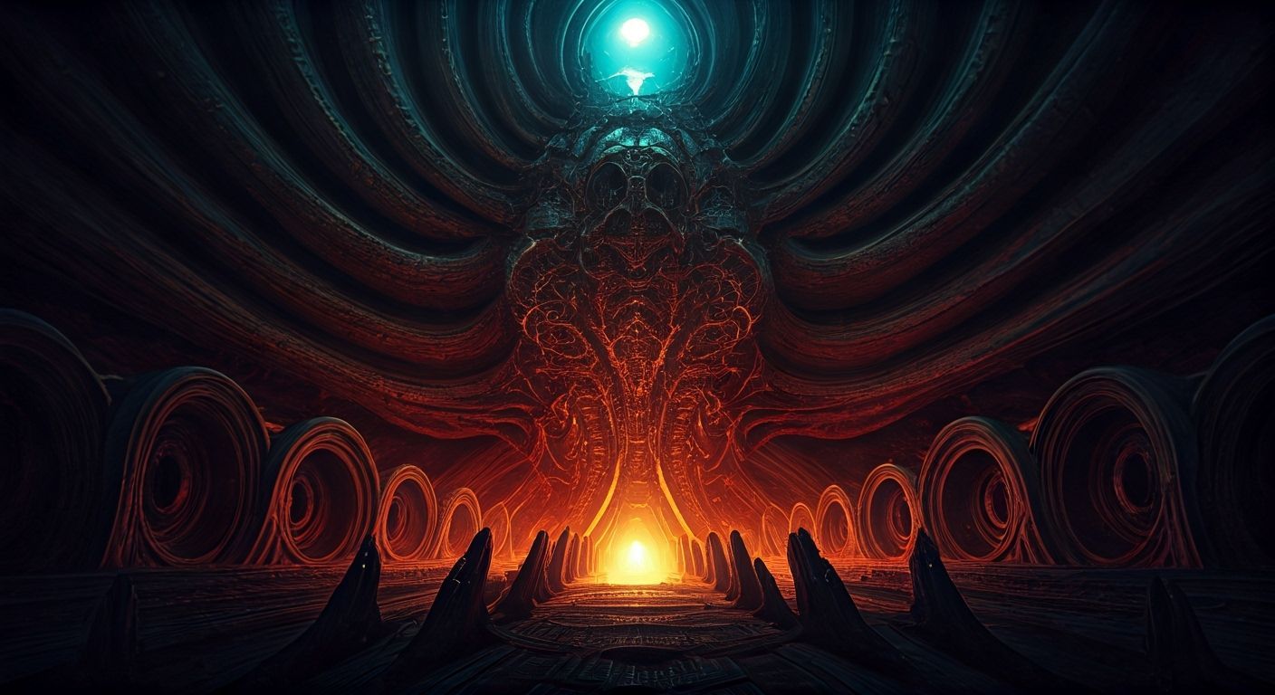 Gigantic Bio-Mechanical Spaceship Remains in Grand Canyon