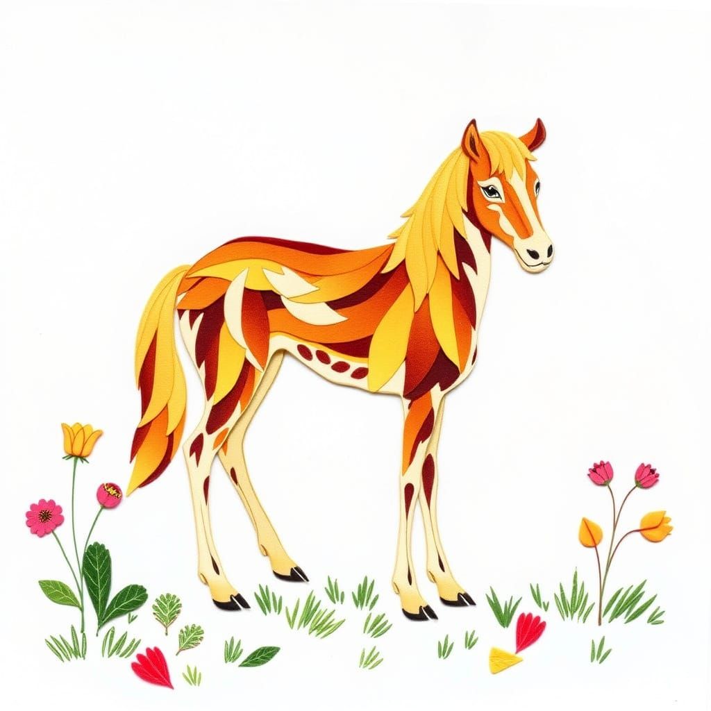 Felt Belgian Shepherd Inspired by Classical Art