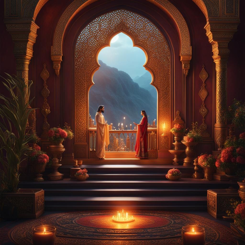Enigma Portal for Harmonious Marriage: Fantasy Concept Art