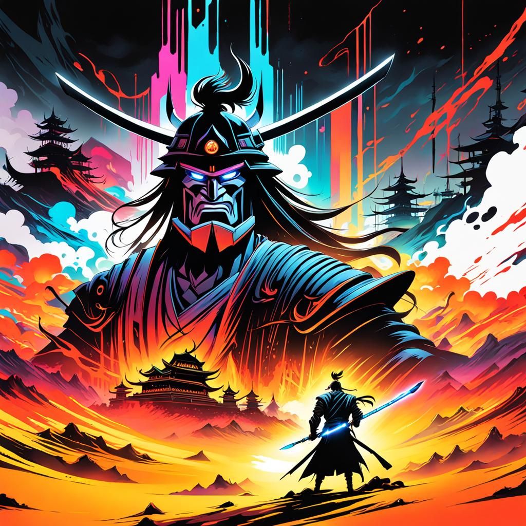 "Neon Samurai: Echoes of the Future Past"