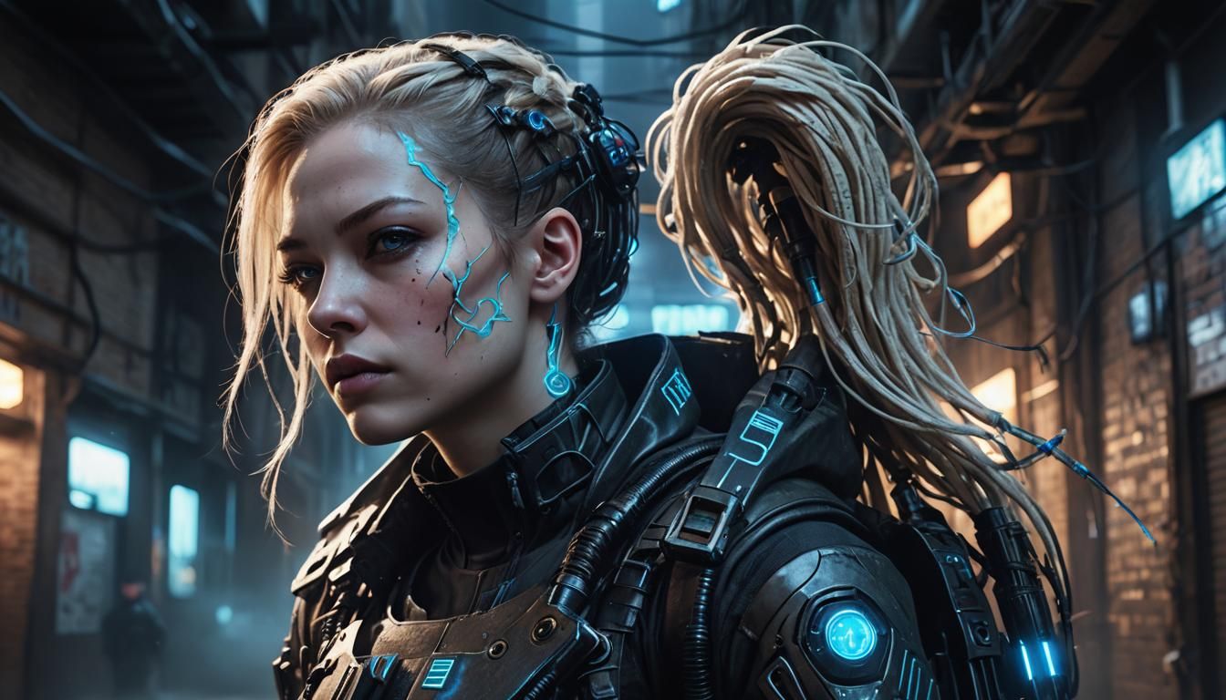 Cyberpunk Portrait of a Maelstrom Gang Member