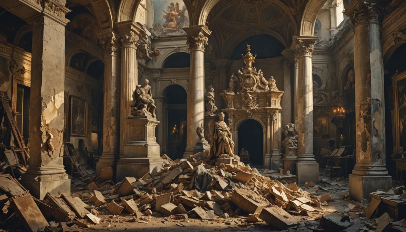 Leopold II in Baroque Surrealism Style