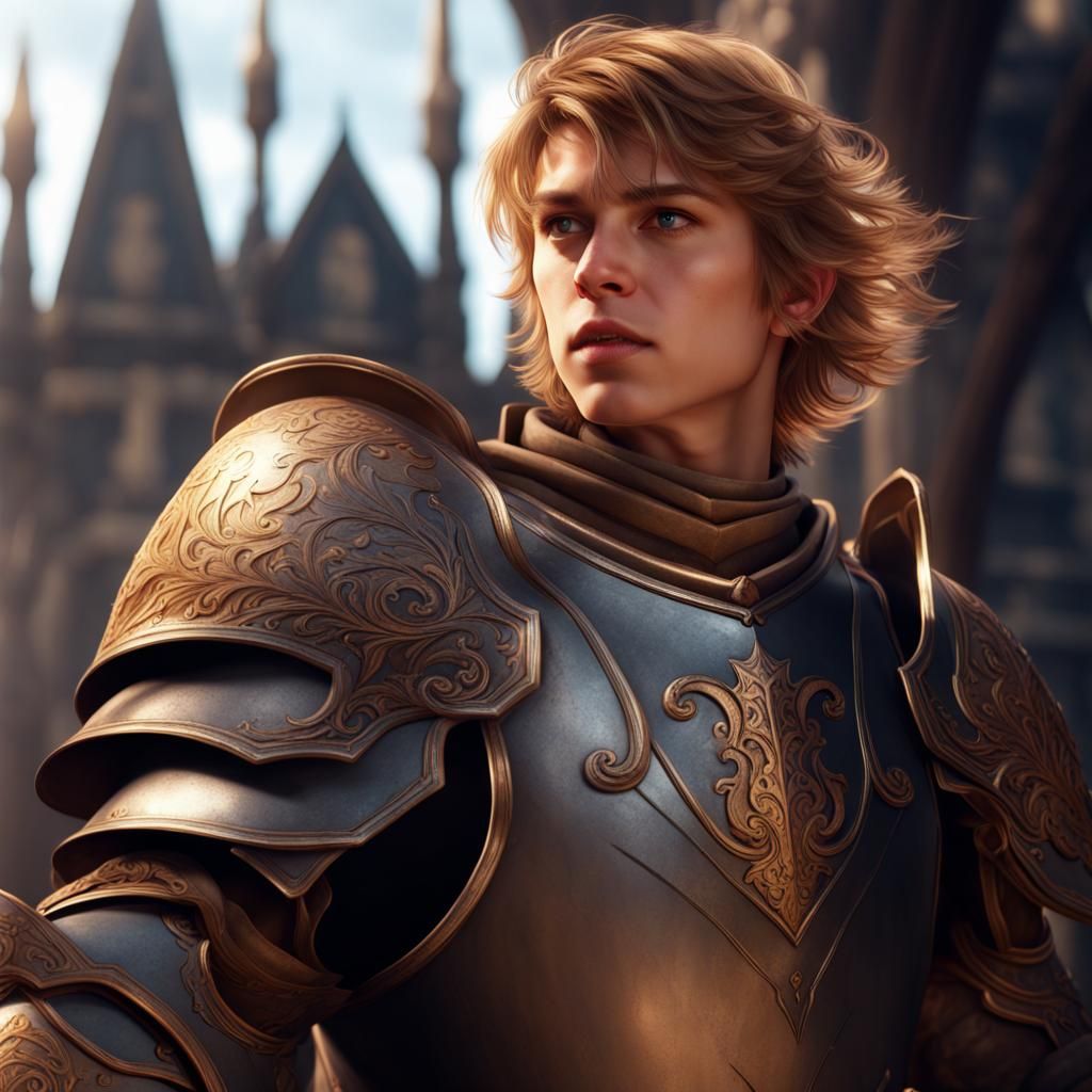 Young Knight: Detailed Fantasy Concept Art