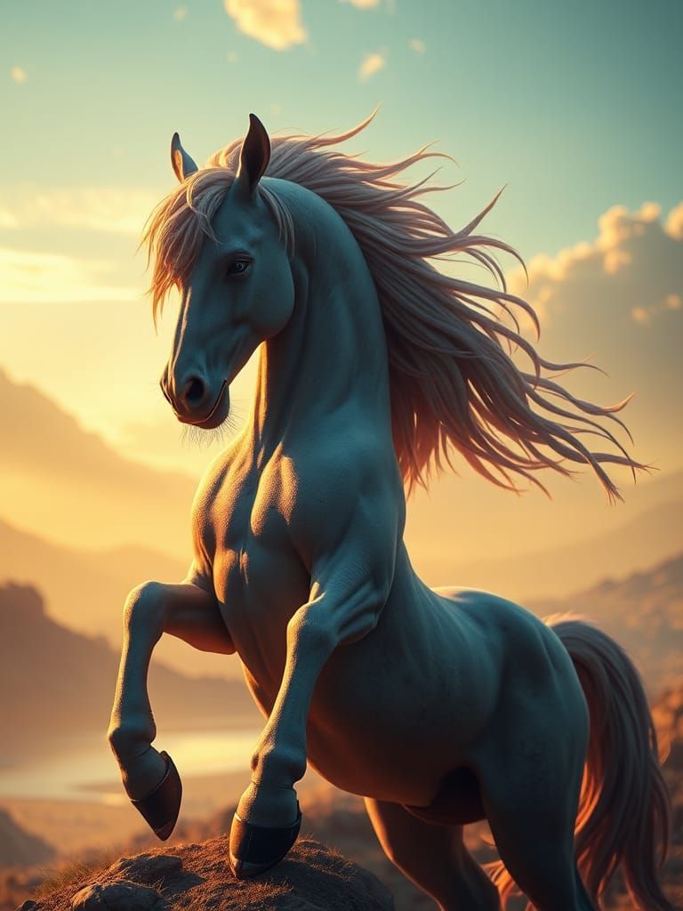 Majestic Centaur in Dreamy Landscape, Cinematic Style