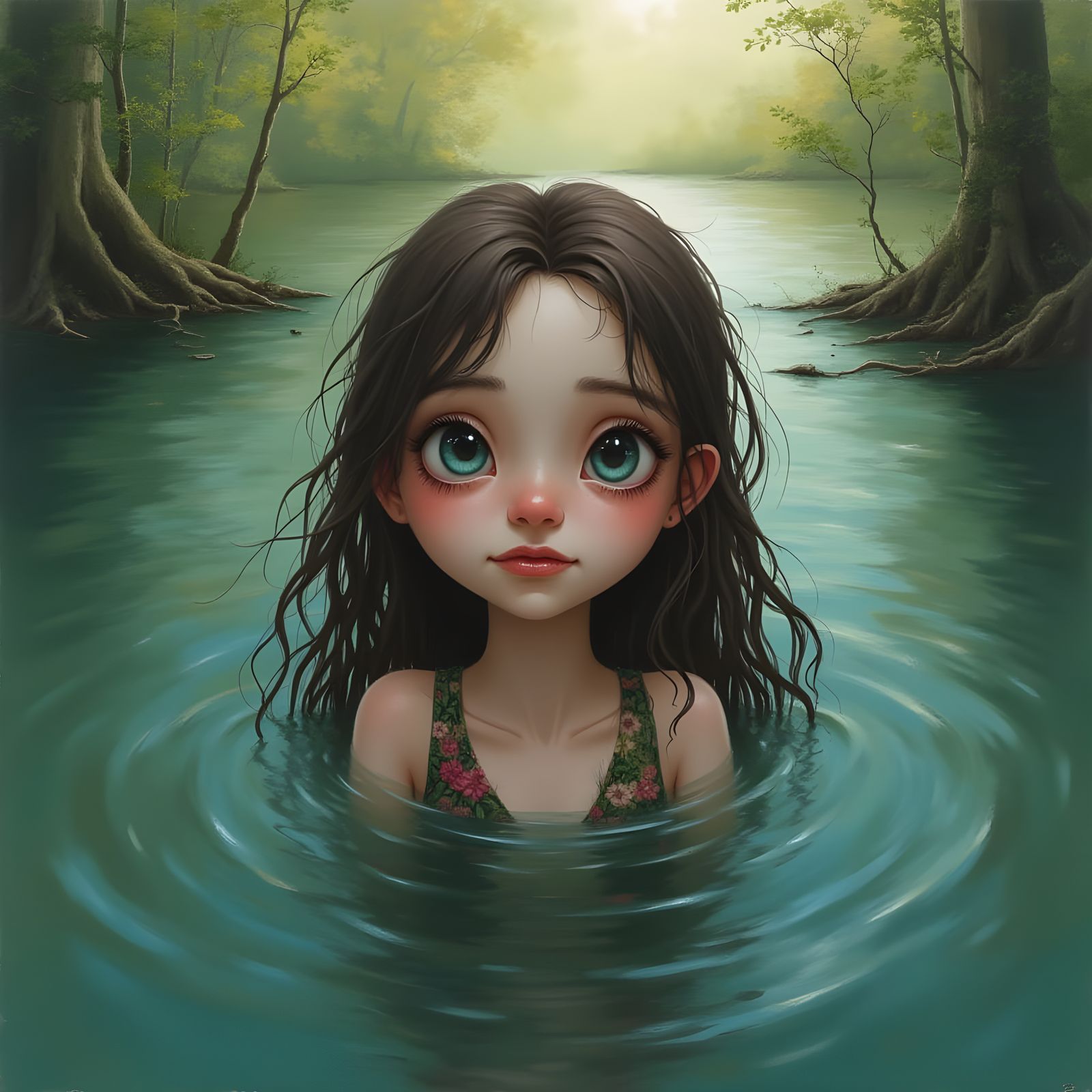 An Odd Place to Swim