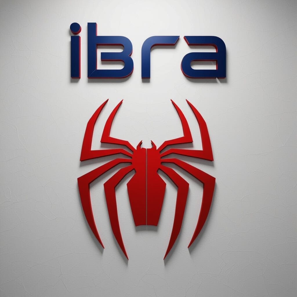 Spiderman Logo on White Wallpaper with Text