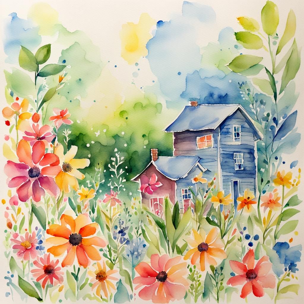 Motivational Quote Art as Watercolor Painting