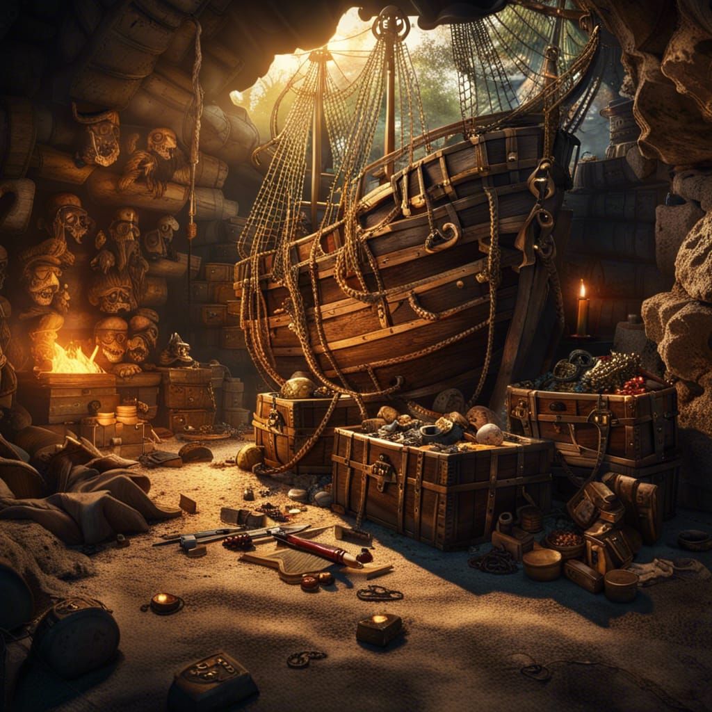 Epic Pirate Hideout in Secret Cove