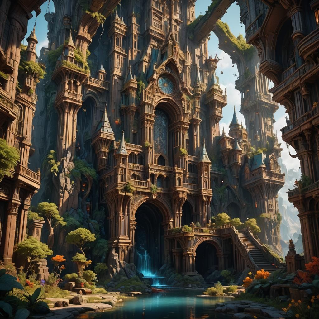 Fantastical Anamorphic Art in Deep Color