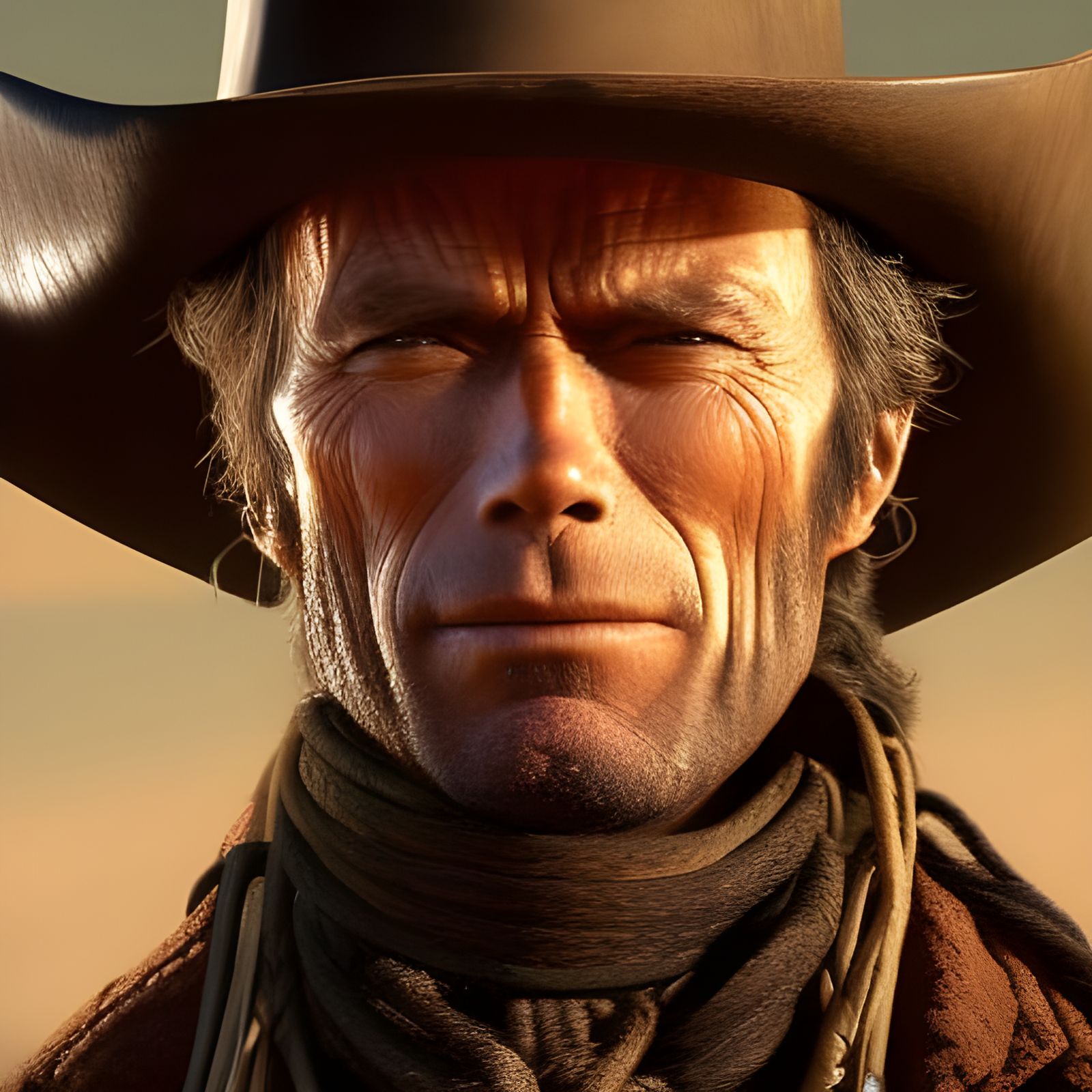 1850s Cowboy Portrait in Hyperrealistic Style