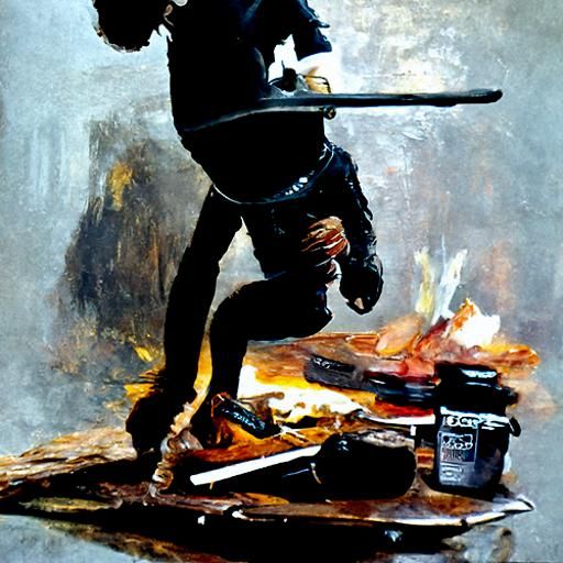 Surreal Still Life in Oil Painting Style