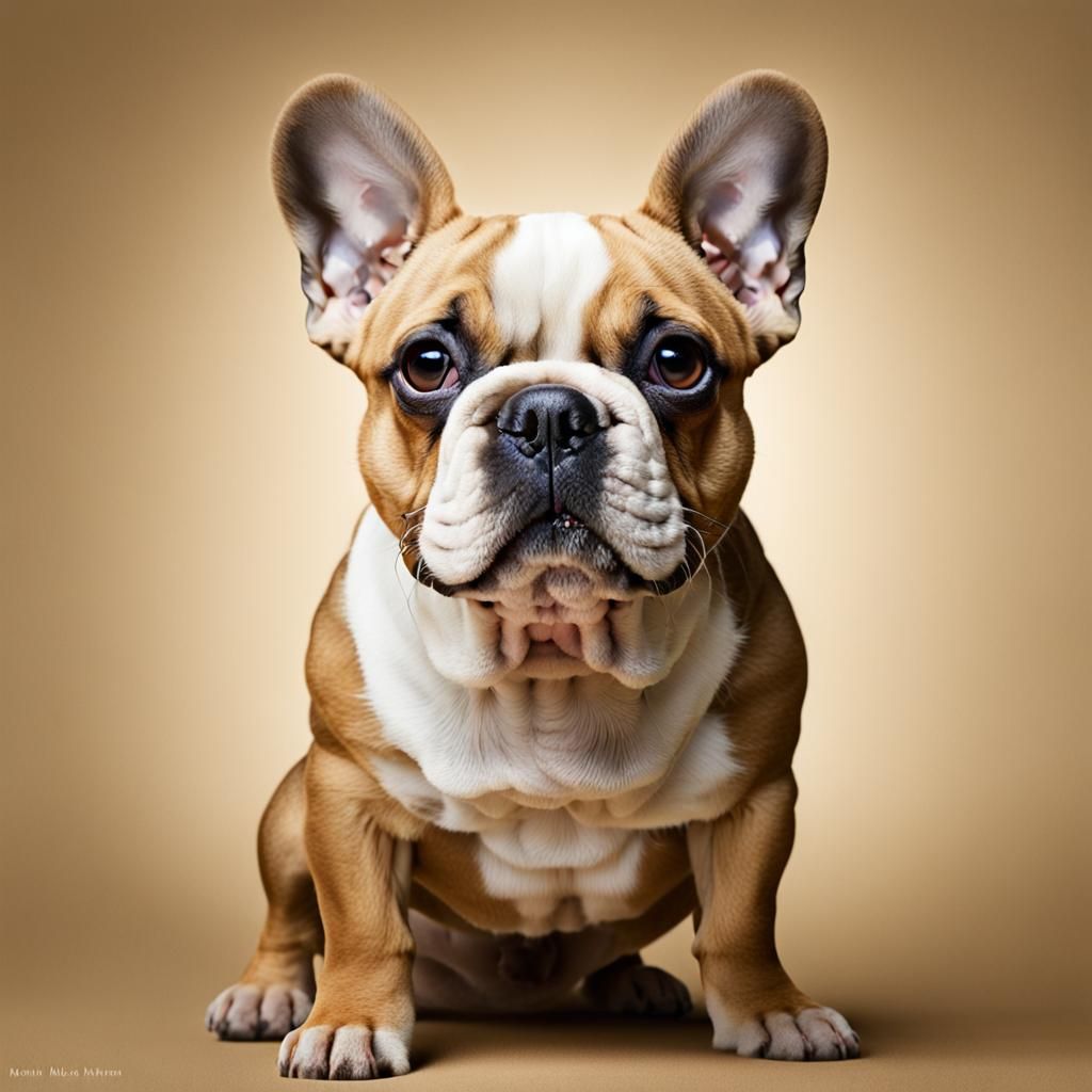 Tan French Bulldog Close-Up Portrait