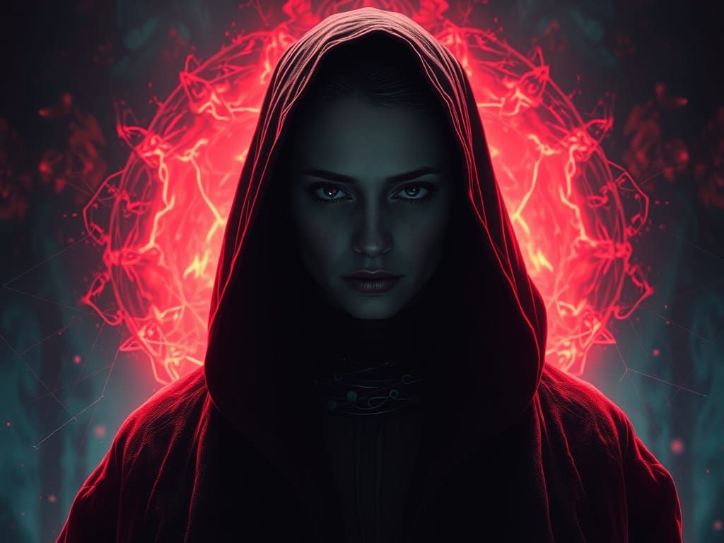 Monastic Woman in Plasma Gas, Egon Schiele Style