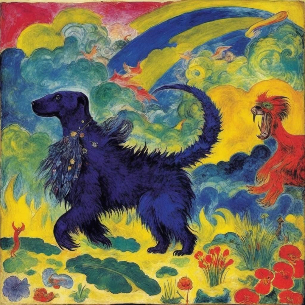 Mythical Creature Singing Songs in Mixed Styles