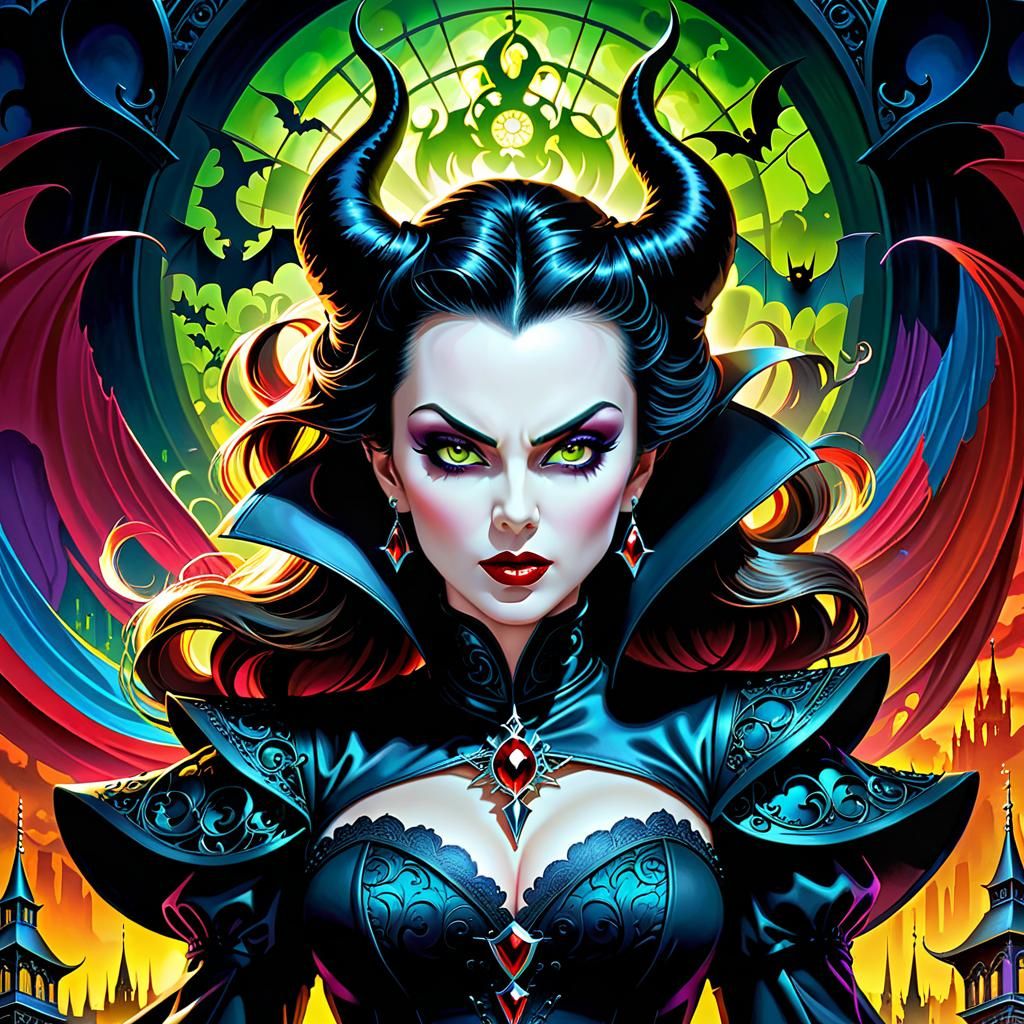 Wicked World: Lady Evil in Mixed Media