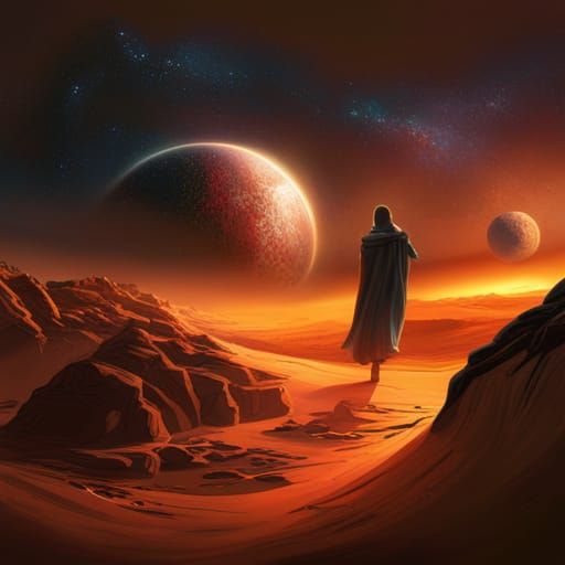 Spacetime Breaks in a Galaxy: Matte Painting