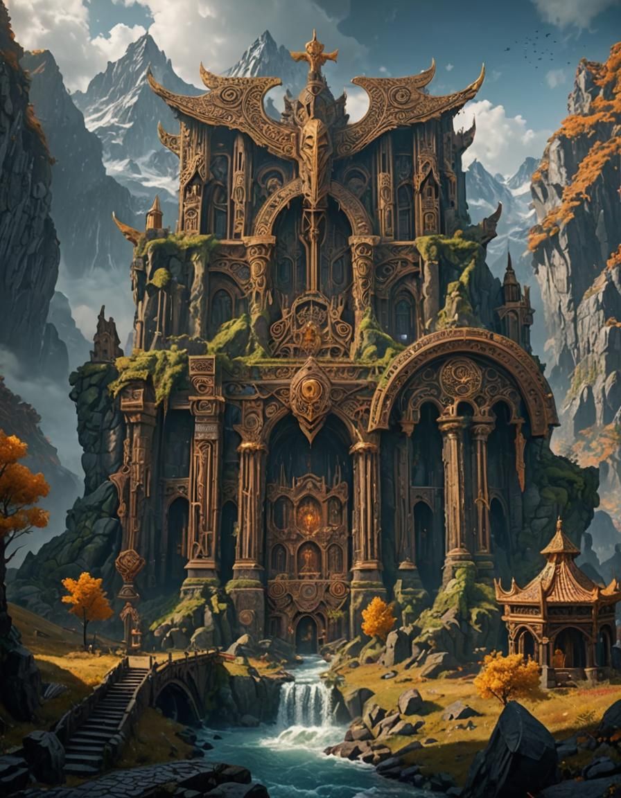 Detailed Painting of Perun in Unreal Engine 5