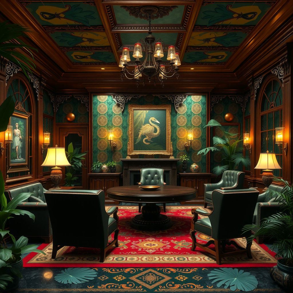 Decadent Jungle Meeting Room for Fantasy RPG