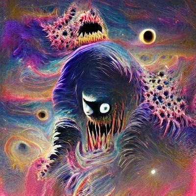 Abstract Cosmic Horror AI Art