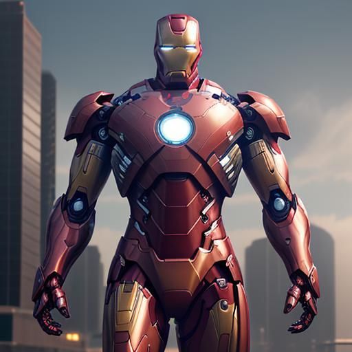Iron Man: Intricate Mech Details in 8K Resolution