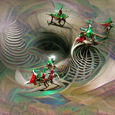 Mechanical Elves Orbiting Eternal Vortex