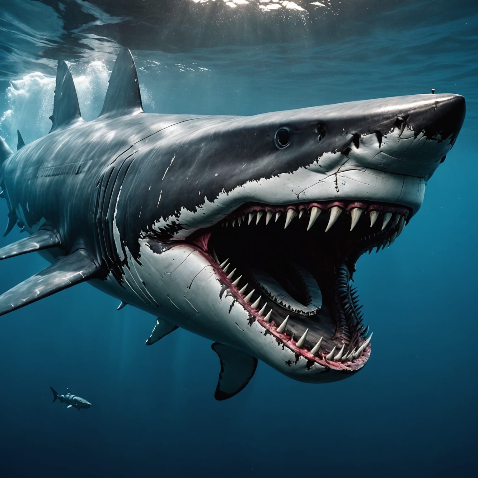 Megalodon Shark Devours Ohio Class Submarine