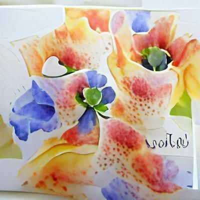Watercolor Floral Arrangement Painting