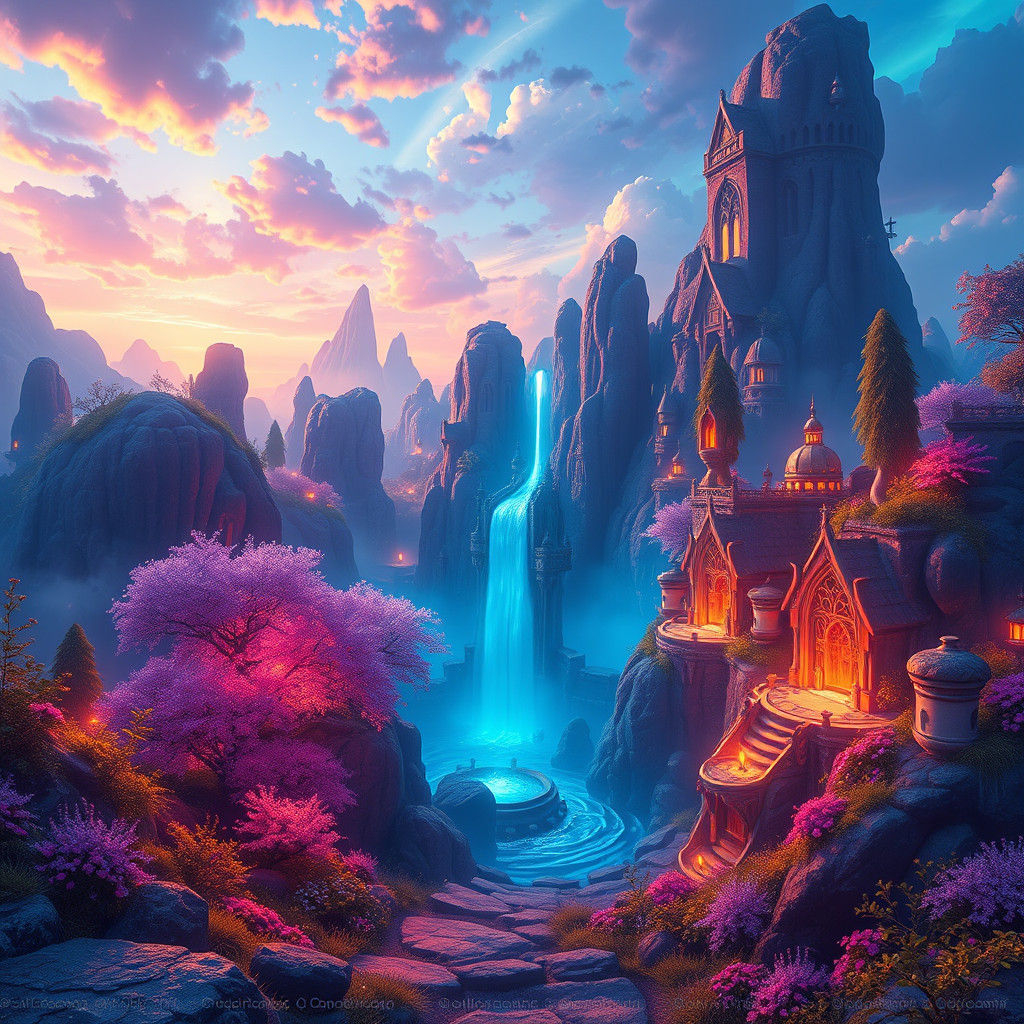 Enchanting Fantasy Landscape Concept Art in Unreal Engine