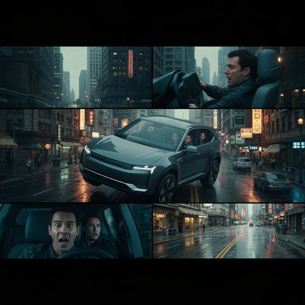 Metropolis Car Chase: High-Speed Action Scene