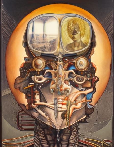 Surreal Self-Portrait in Post-Apocalyptic Wonderland